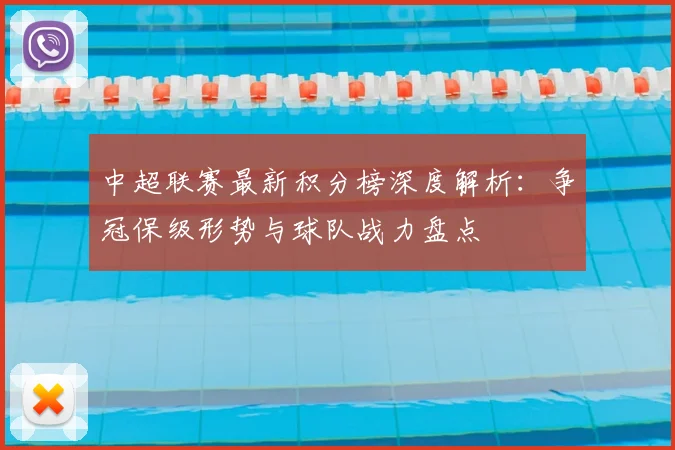 中超联赛最新积分榜深度解析：争冠保级形势与球队战力盘点